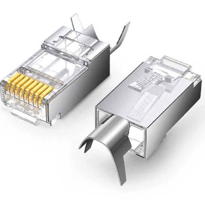 Cat 7 Shielded Modular Plug Gold-plated 50U 10 pcs