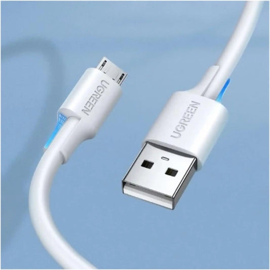 USB 2.0 A to Micro USB Cable Nickel Plating 1M (White)
