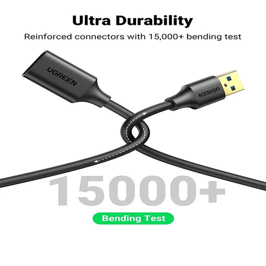 USB3.0 A male to female cable 1M Black