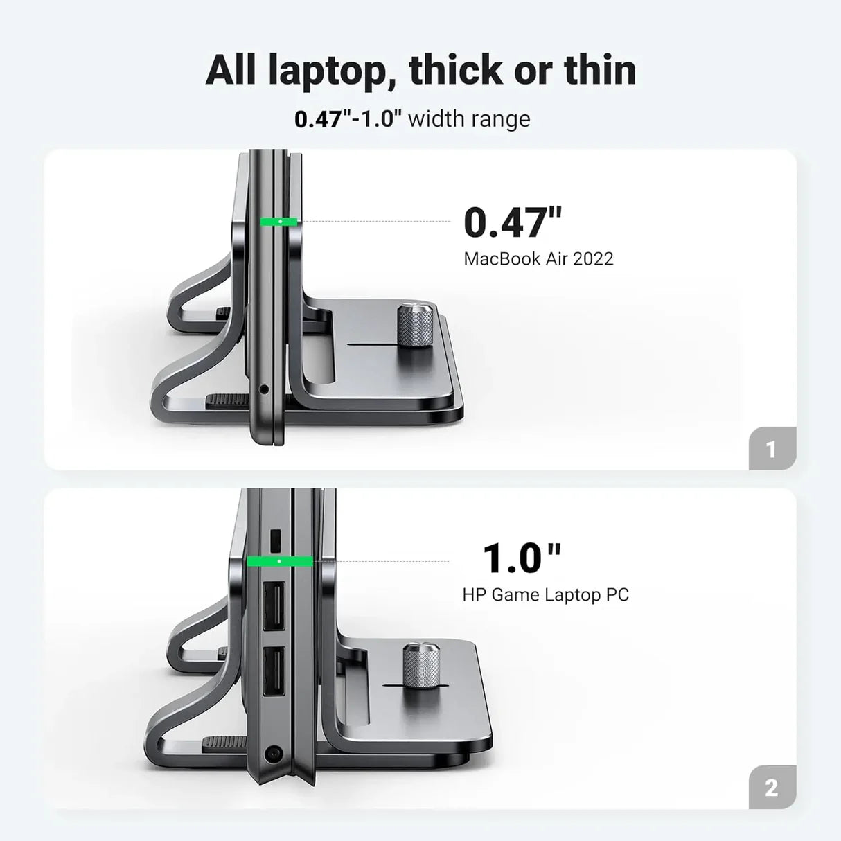 Vertical Laptop Stand Holder