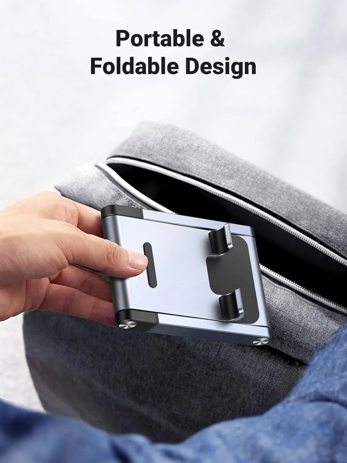 Aluminum Multi-Angle Table Cradle Phone Desktop Holder 4-6.5 Inches