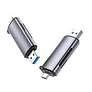 USB-C +USB-A To TF/SD 3.0 Card Reader