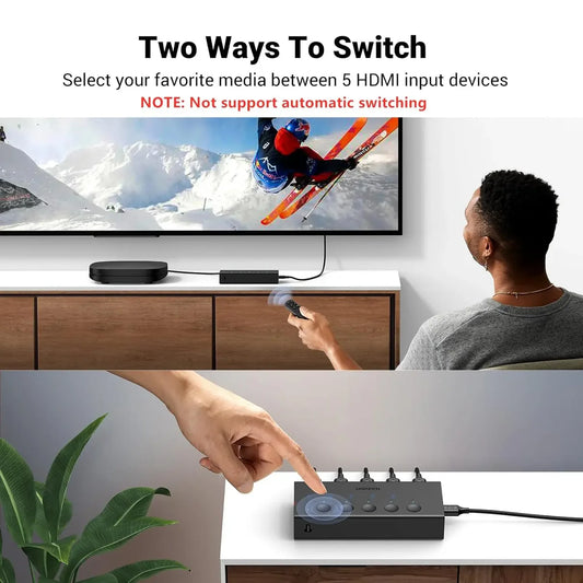 5-In 1-Out HDMI Switch