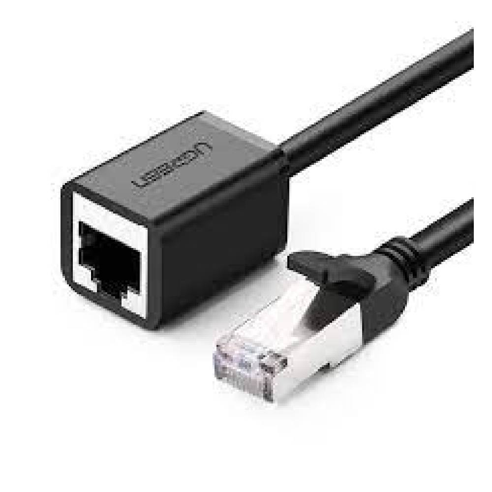 Cat 6 FTP Ethernet RJ45 Extension Male/Female Patch Cords 2m (Black)