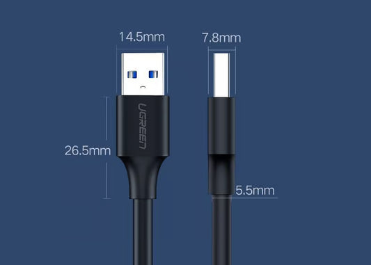 USB2.0 A male to A male cable Black 1.5M