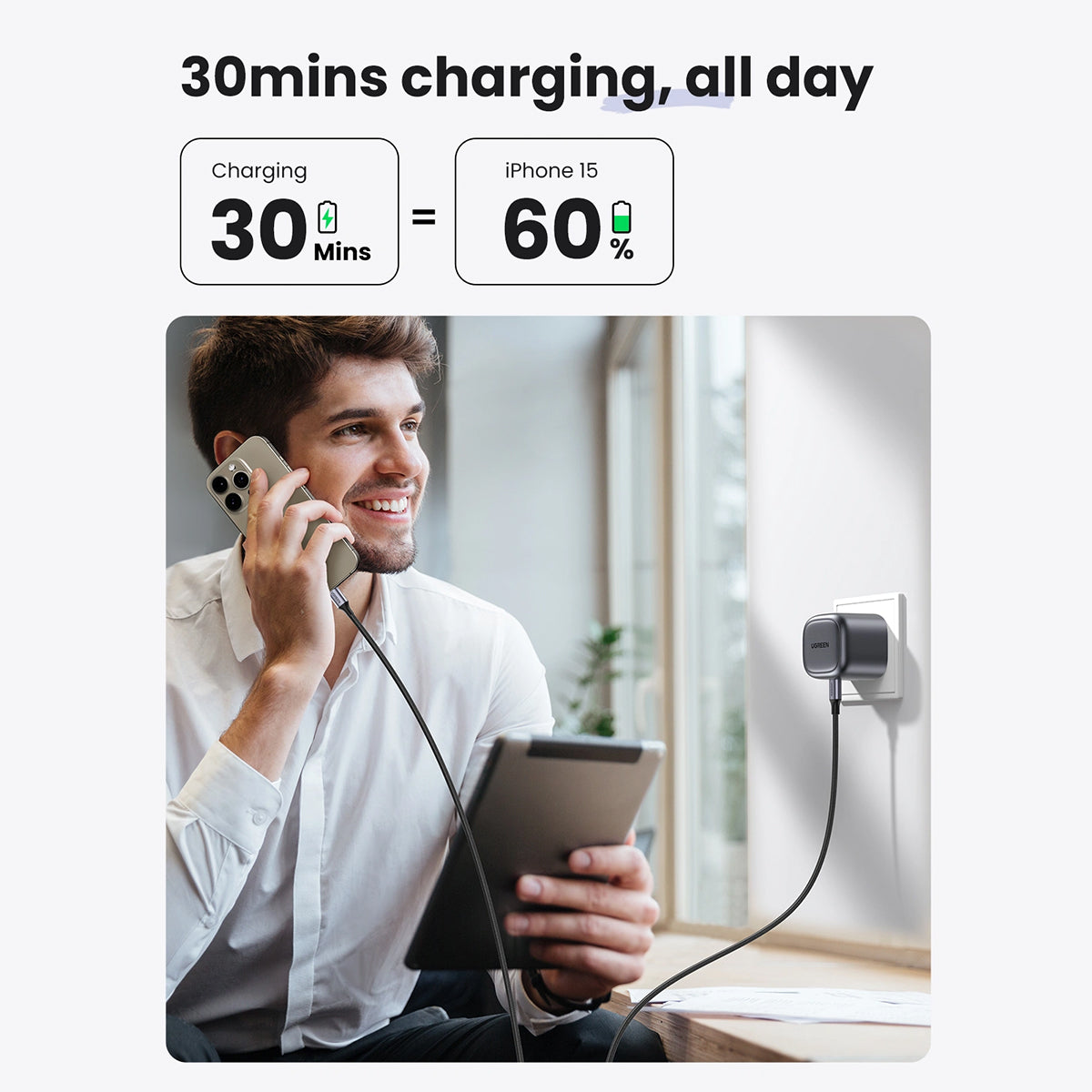 GaN Fast Charger 30W UK