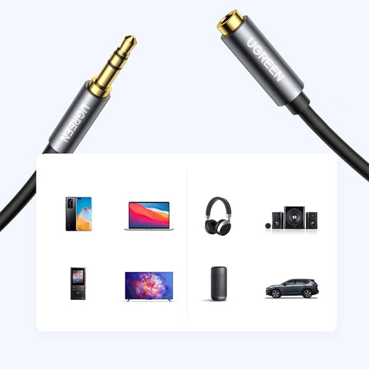 3.5mm Male to 3.5mm Female Extension Cable 3m (Black)