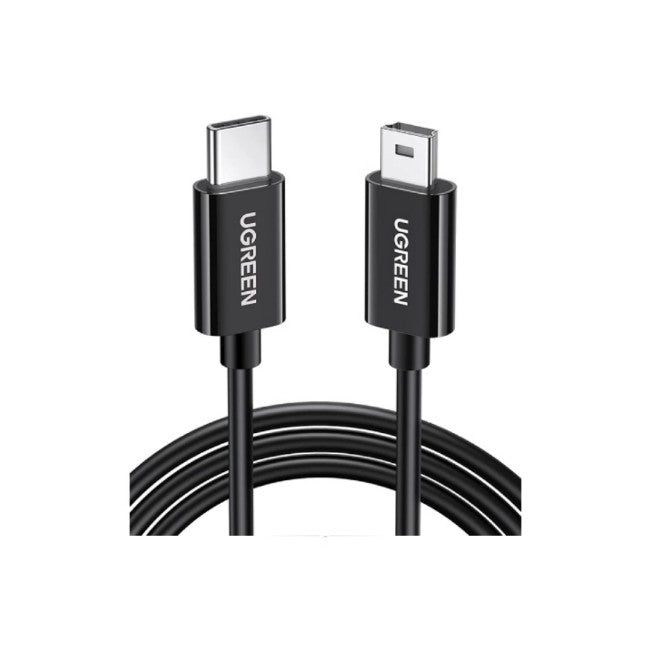 USB-C to Mini USB Male to Male Cable 1m (Black)