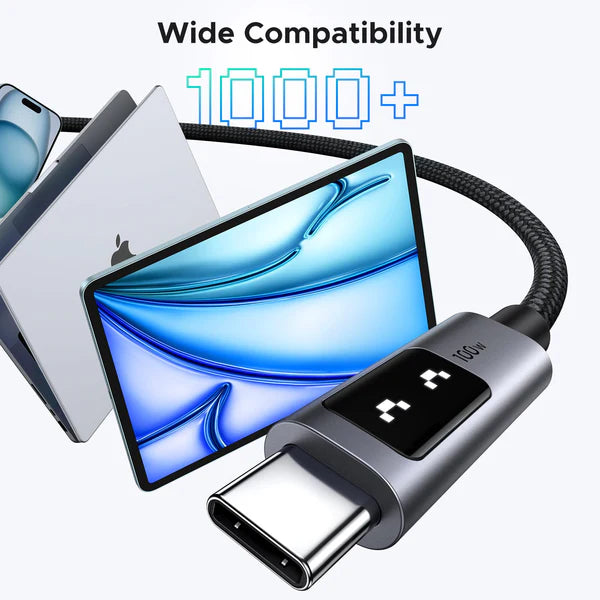 Uno USB-C to USB-C PD 100W Fast Charging Cable 5A Max 2m