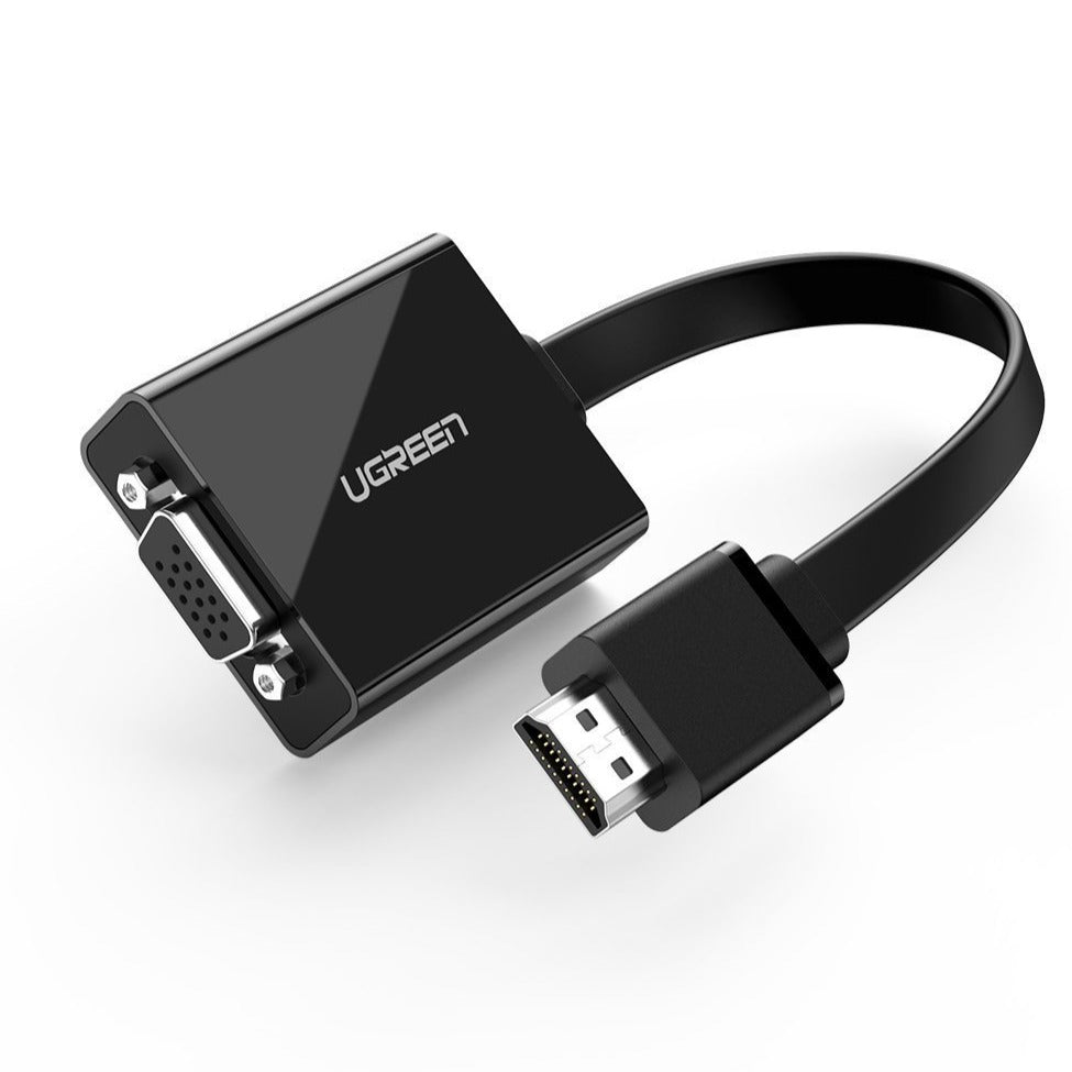 HDMI to VGA converter without Audio Black