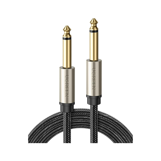 6.5 Mono Male to Male  Aux Audio cable Black 1M