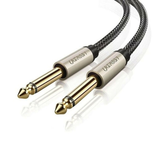 6.5mm Male to Male Mono Auxiliary Aux Audio Cable 5m (Gray)