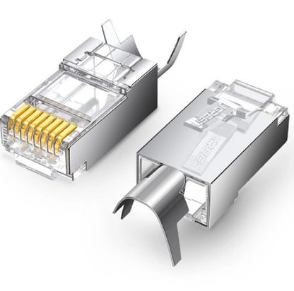 Cat 7 Shielded Modular Plug Gold-plated 50U 10 pcs