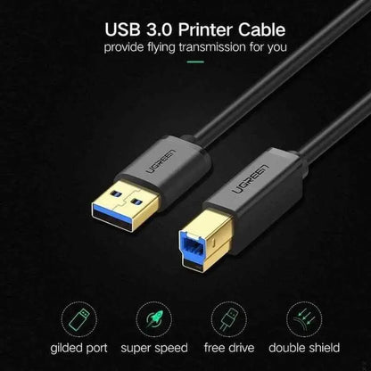 USB 3.0 AM to BM Print Cable 1m (Black)