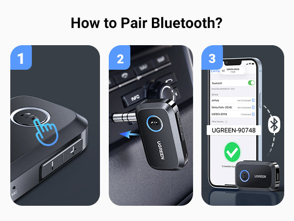 Car Bluetooth 5.3 AUX Adapter