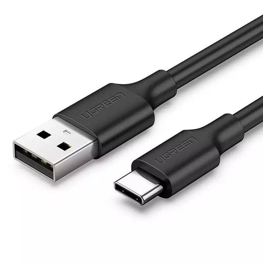 USB-A 2.0 to USB-C Cable Nickel Plating 2m (Black)