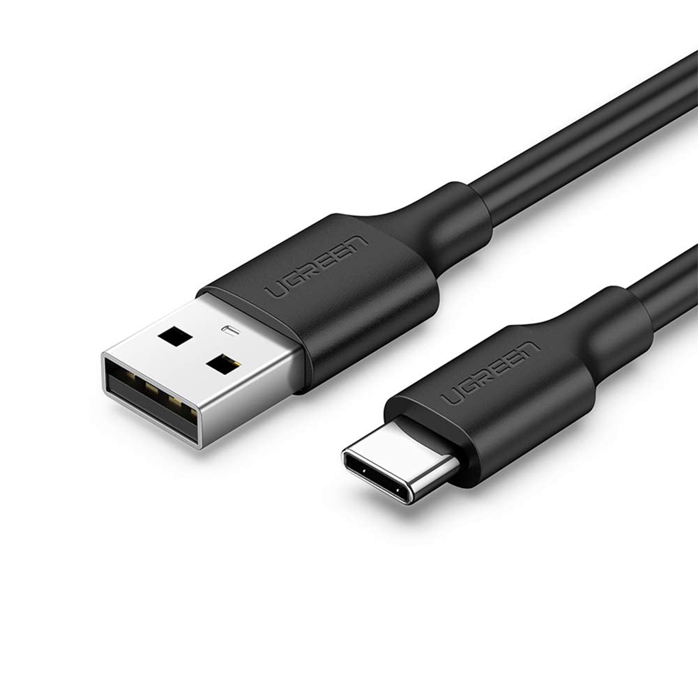 USB-A 2.0 to USB-C Cable Nickel Plating 1m (Black)