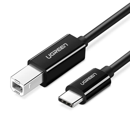 USB-C to USB-B 2.0 Printer Cable 2m (Black)