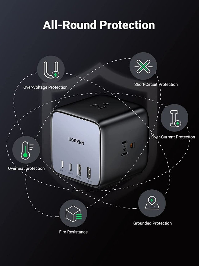 DigiNest Cube Power Strip (3 AC outlets +  65W 2A2C)