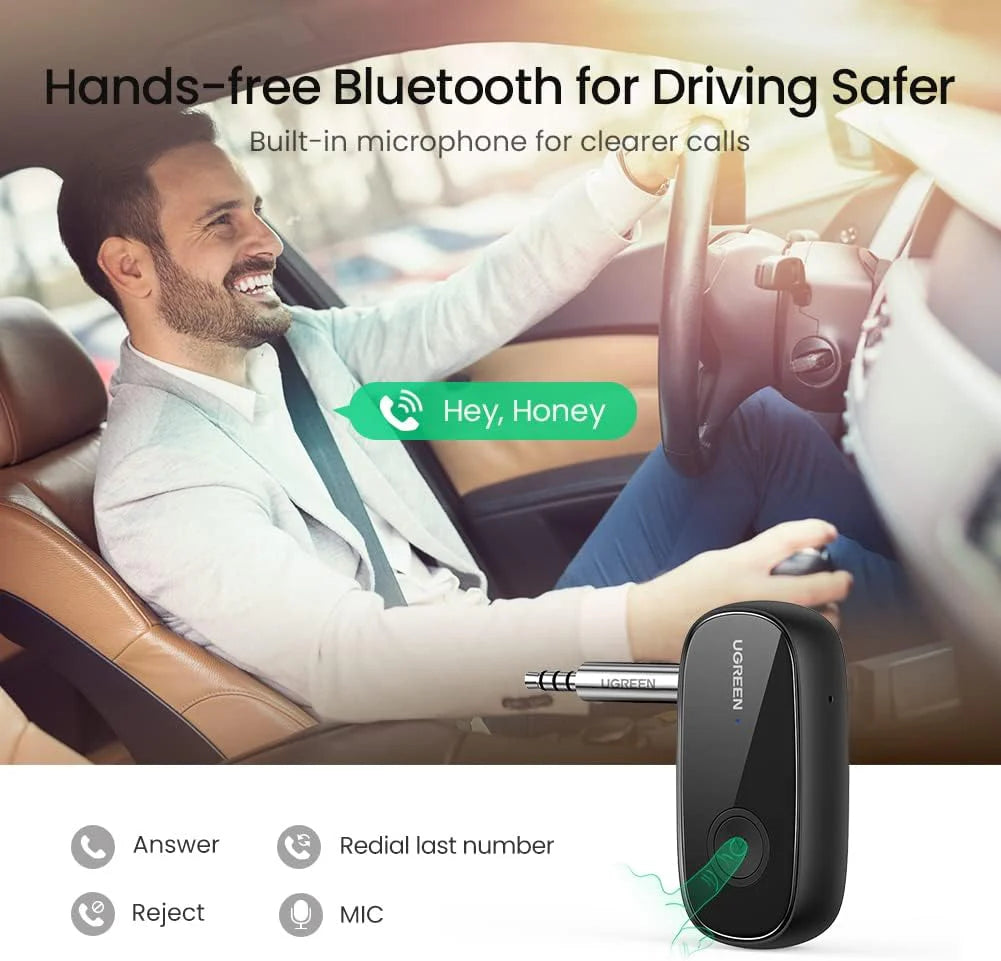 Bluetooth 5.0 Receiver Audio Adapter APTX with Mic