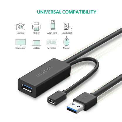 USB 3.0 Extension Cable 5m (Black)