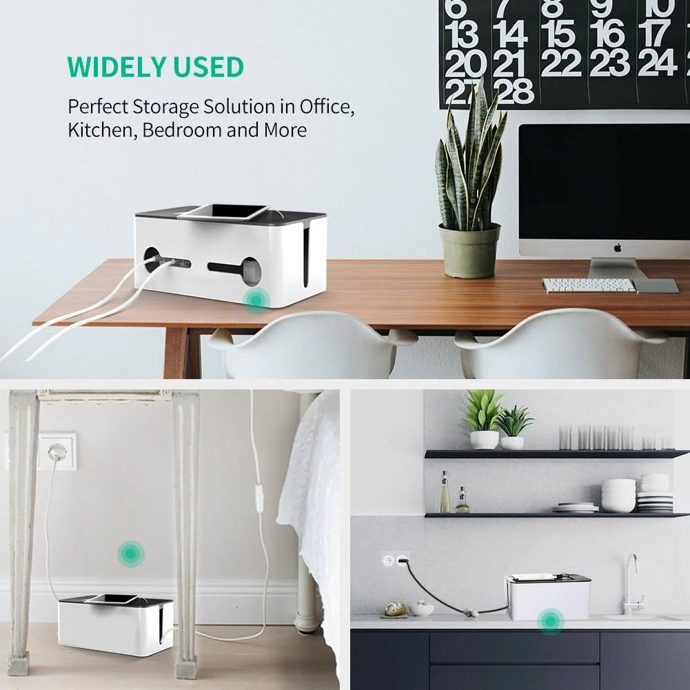 Universal Cable Management Box  1M    Black