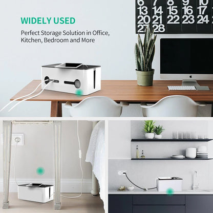 Universal Cable Management Box  1M    Black