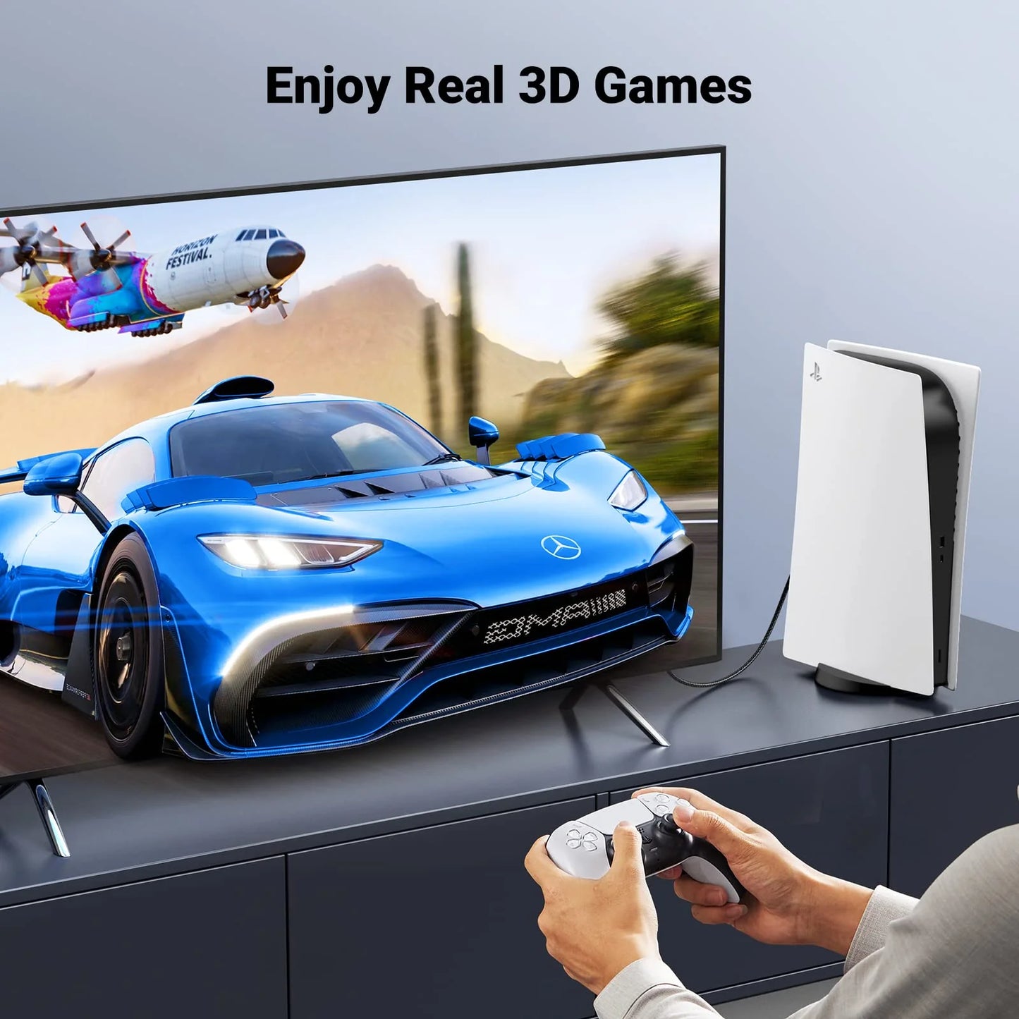 HDMI2.1 A M/M Cable with Braided 1.5m