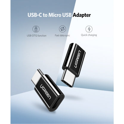 USB 3.1 Type-C to Micro USB Adapter ABS case Black