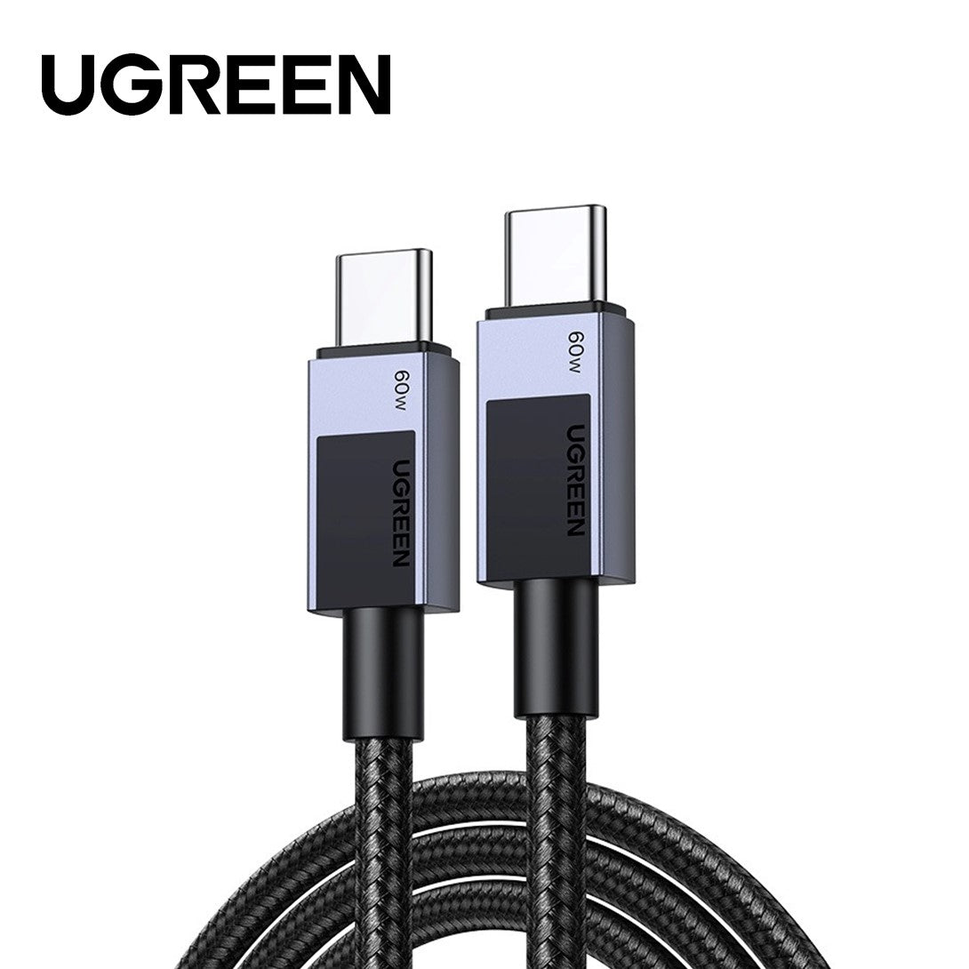 USB-C to USB-C PD Fast Charging Braided Cable 3A Max Space Gray 2m