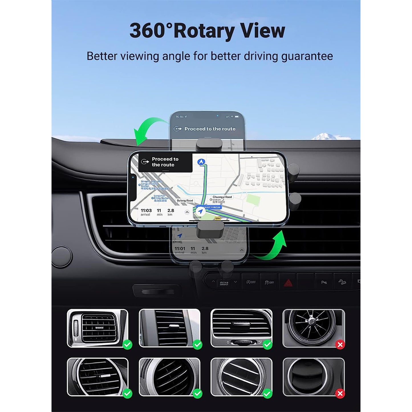 15W Automatic Induction Wireless Car Charger