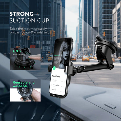 Gravity Phone Holder with Suction Cup (Black)
