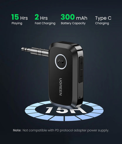 Car Bluetooth 5.3 AUX Adapter