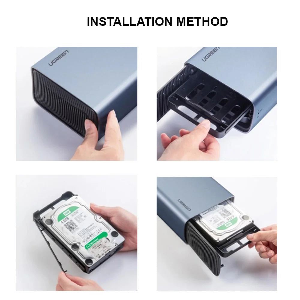 USB 3.0 Dual-Bay RAID Enclosure (A+C to C Cable)