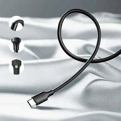 USB-A 2.0 to USB-C Cable Nickel Plating 2m (Black)