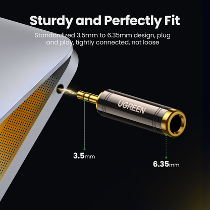 3.5mm Male to 6.35mm Female Adapter