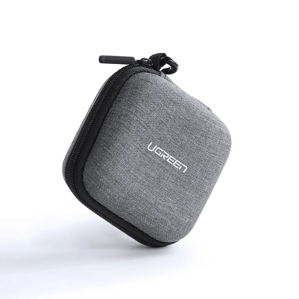 Earphone Carrying Case Bag (Fabric) (Gray)