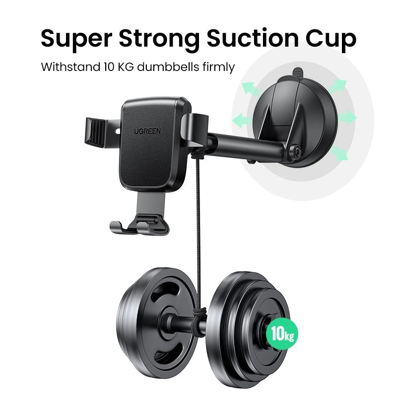 Gravity Phone Holder with Suction Cup (Black)