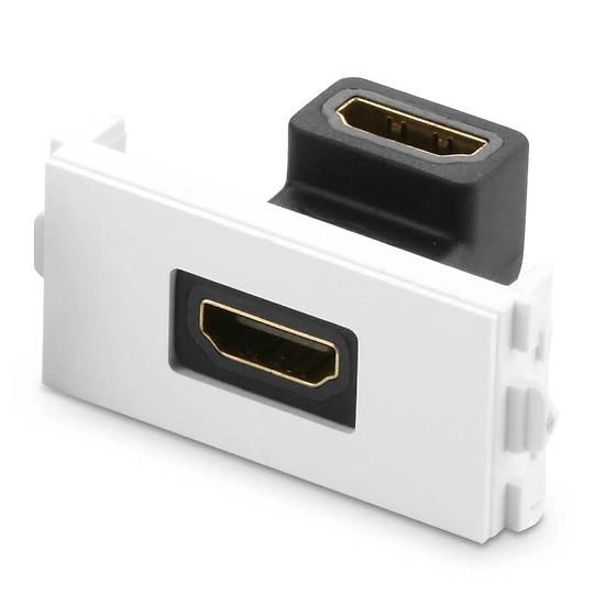 HDMI Socket Panel Elbow (White)