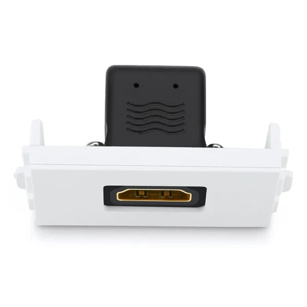 HDMI Socket Panel Straight  (White)