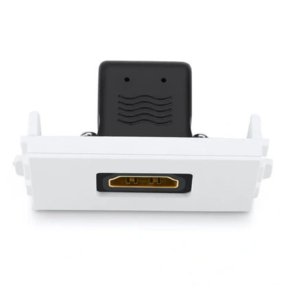 HDMI Socket Panel Straight  (White)