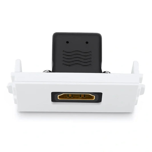 HDMI Socket Panel Straight  (White)