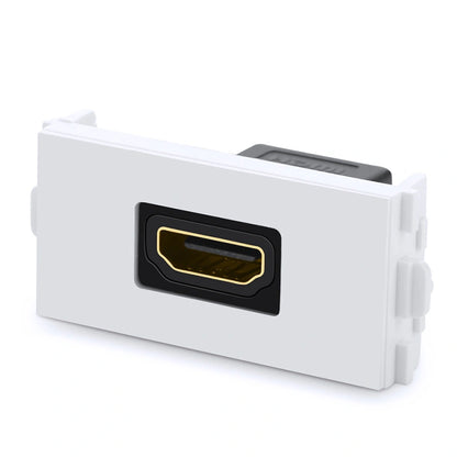 HDMI Socket Panel Straight  (White)