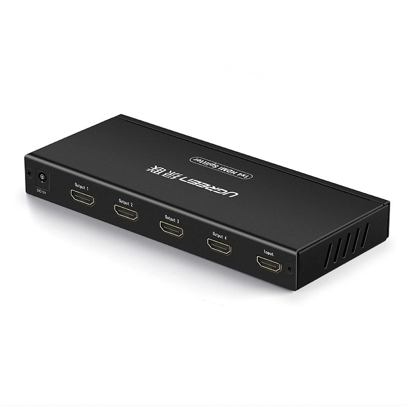1x4 HDMI Amplifier Splitter   Black