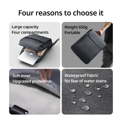 Laptop Backpack B02 Dark Grey (Up to 15.6'')