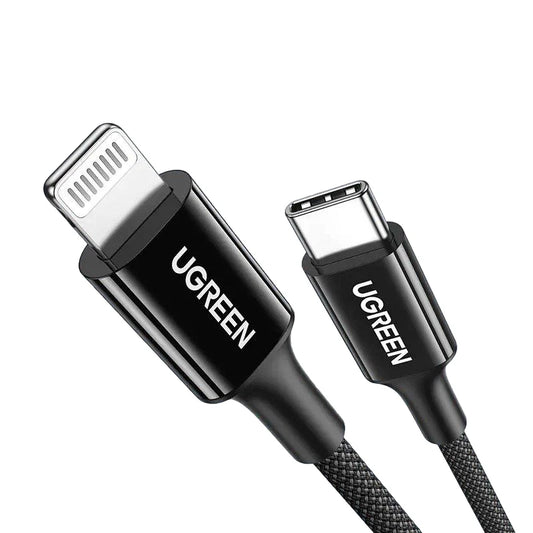 Lightning To USB-C PD Charging Cable 1m (Black)