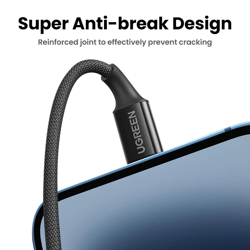 Lightning To USB-C PD Charging Cable 1m (Black)