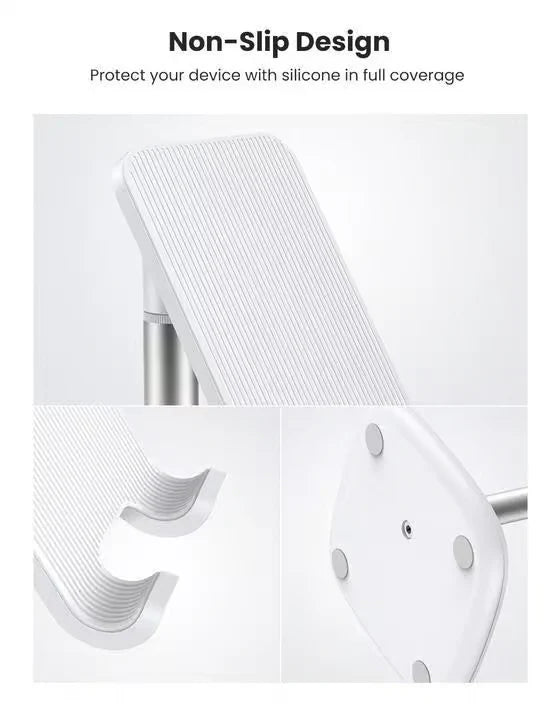 Adjustable Desk Phone Holder (White)