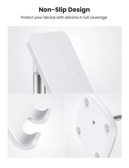 Adjustable Desk Phone Holder (White)