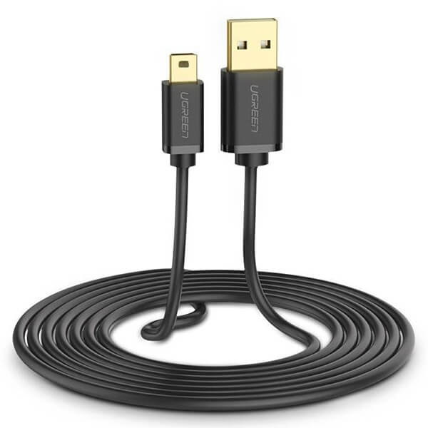 USB 2.0 A Male To Mini USB Male cable 1M Black